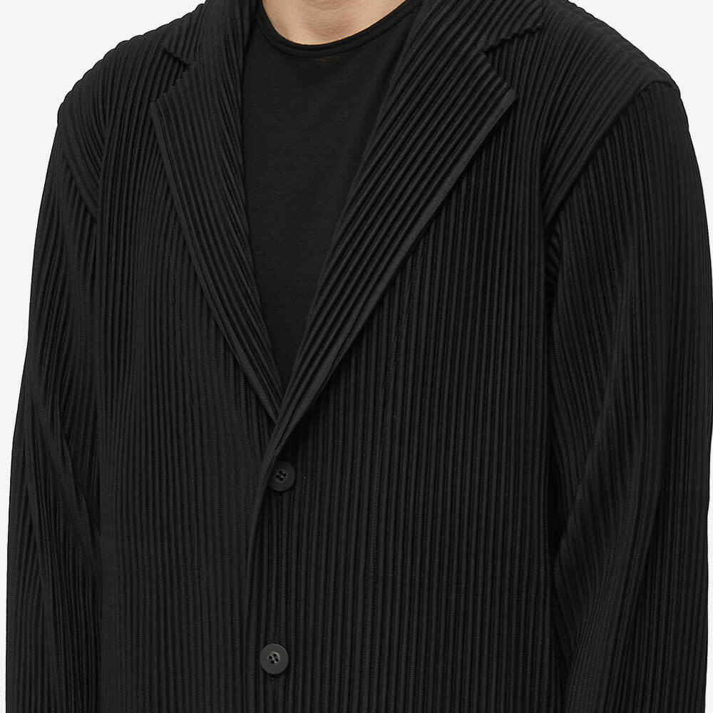 Homme Pliss Issey Miyake Men S Pleated Single Breasted Jacket In Black