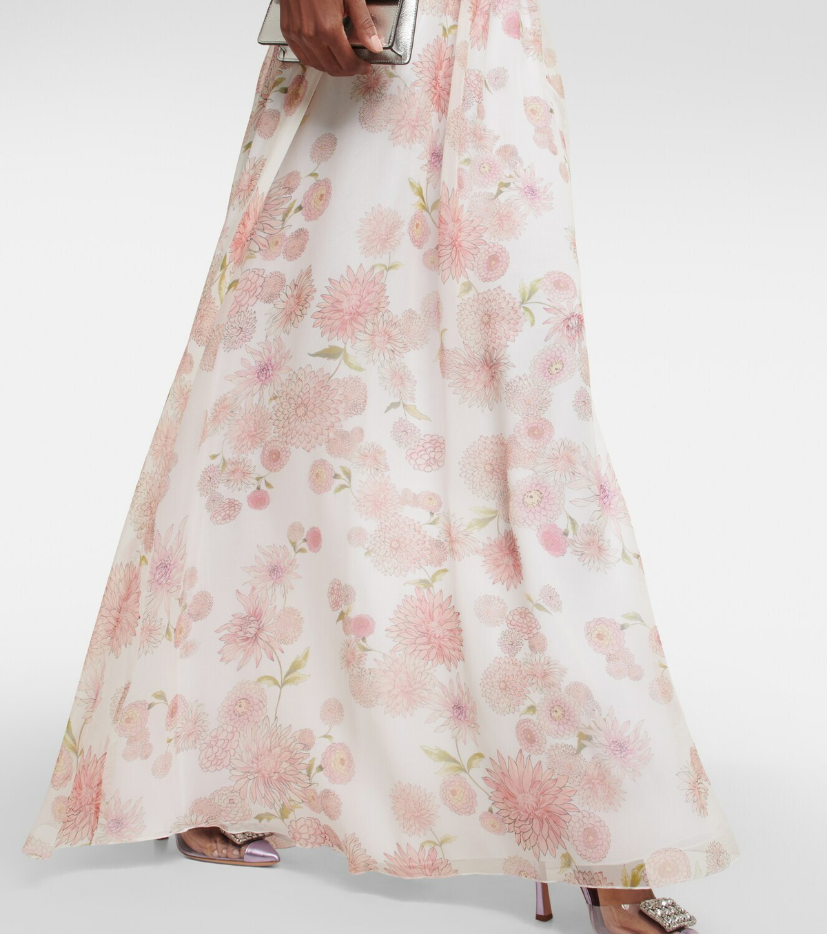 Giambattista Valli Off The Shoulder Floral Silk Gown Giambattista Valli