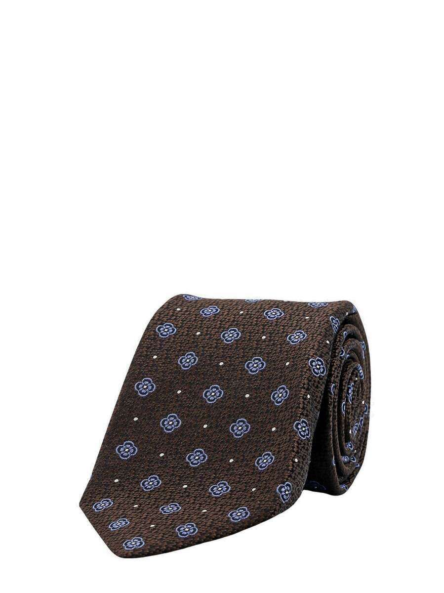 Kiton Ciro Paone Tie Brown Mens Kiton