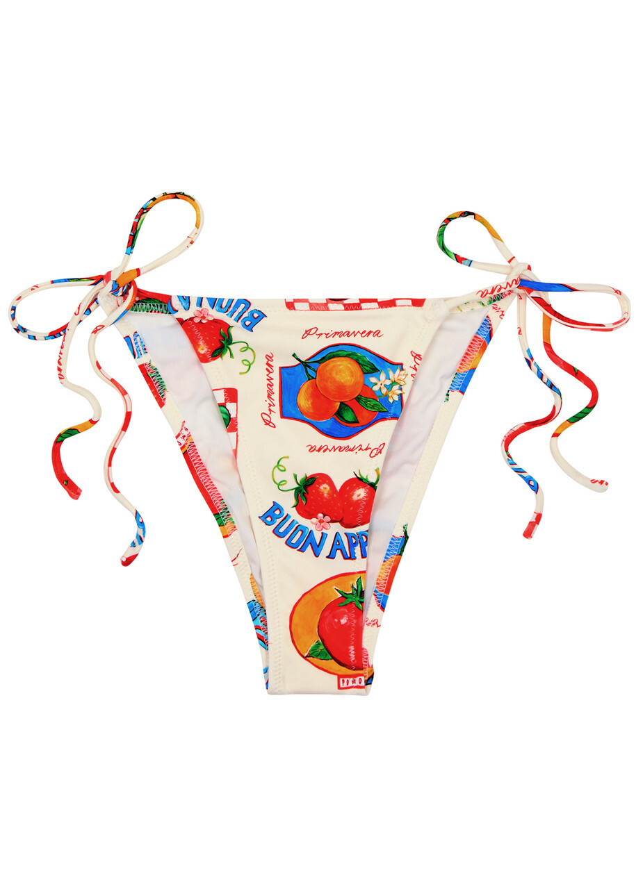 Damson Madder Printed Bikini Briefs Multicoloured Damson Madder