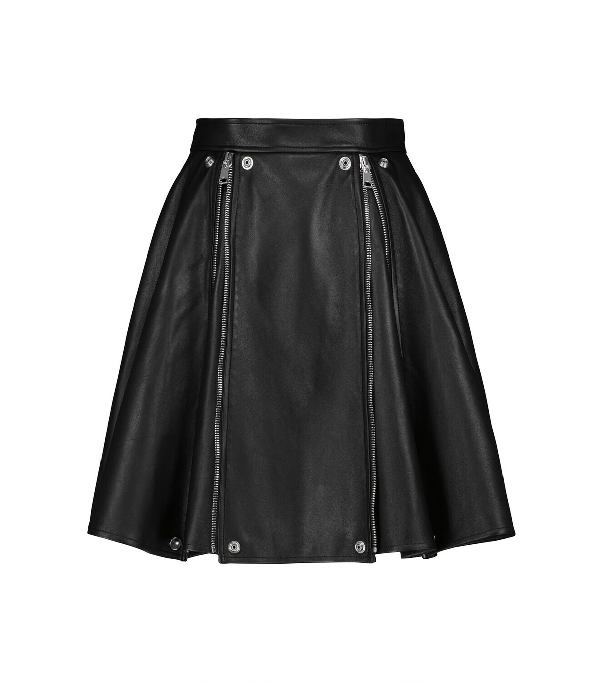 Alexander Mcqueen Leather Miniskirt Alexander Mcqueen