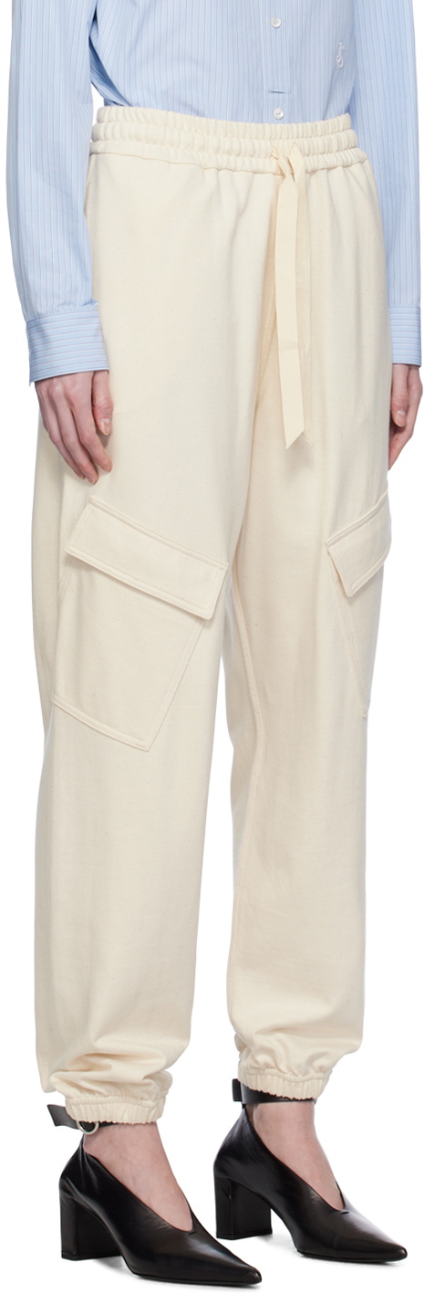 Jil Sander Off White Cargo Pocket Lounge Pants Jil Sander