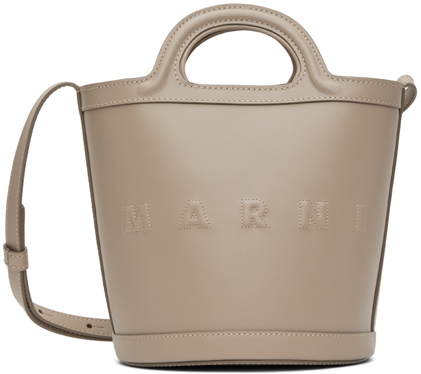 Marni Beige Small Tropicalia Bucket Bag Marni