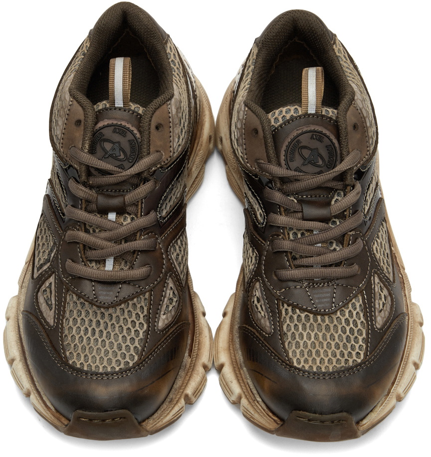 Axel Arigato SSENSE Exclusive Brown Dip Dye Marathon Sneakers Axel Arigato