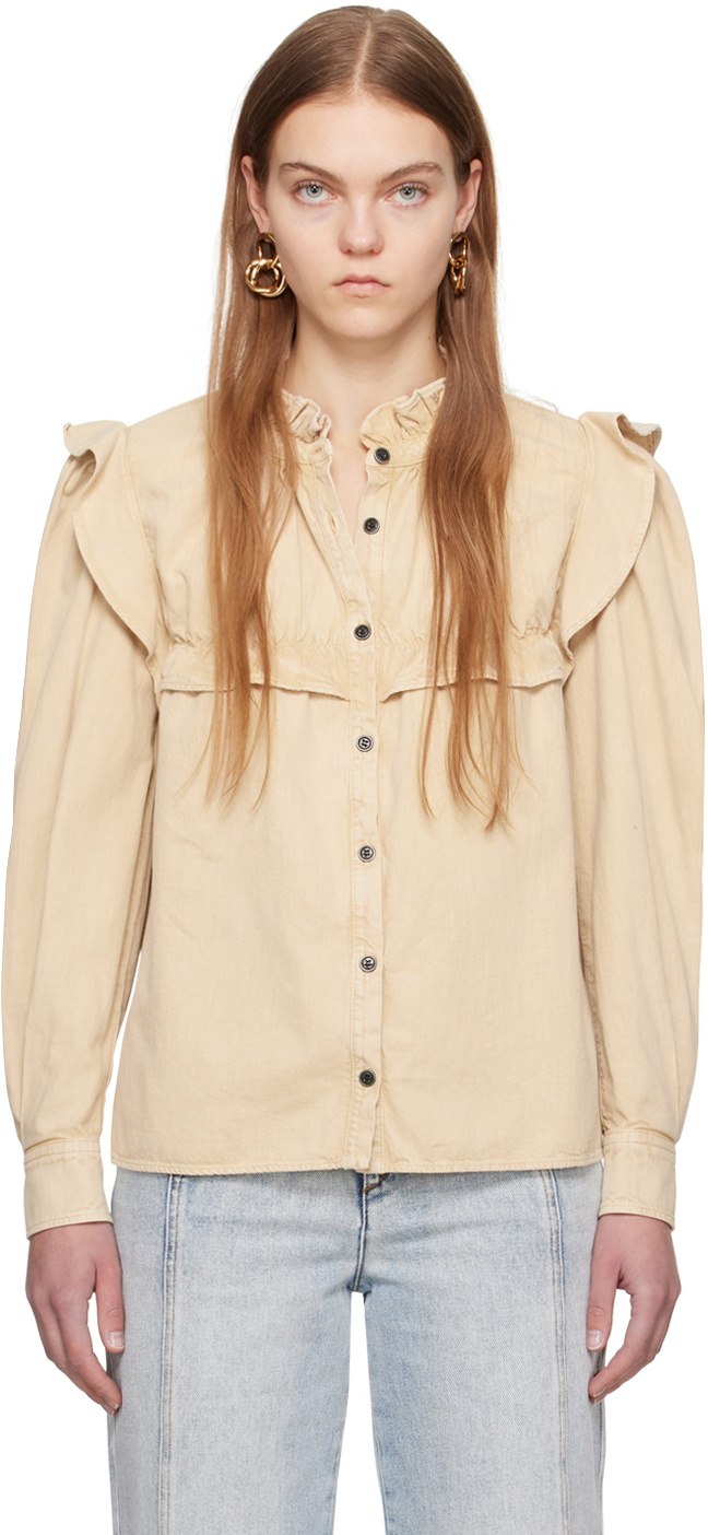 Isabel Marant Etoile Beige Idety Shirt Isabel Marant Etoile