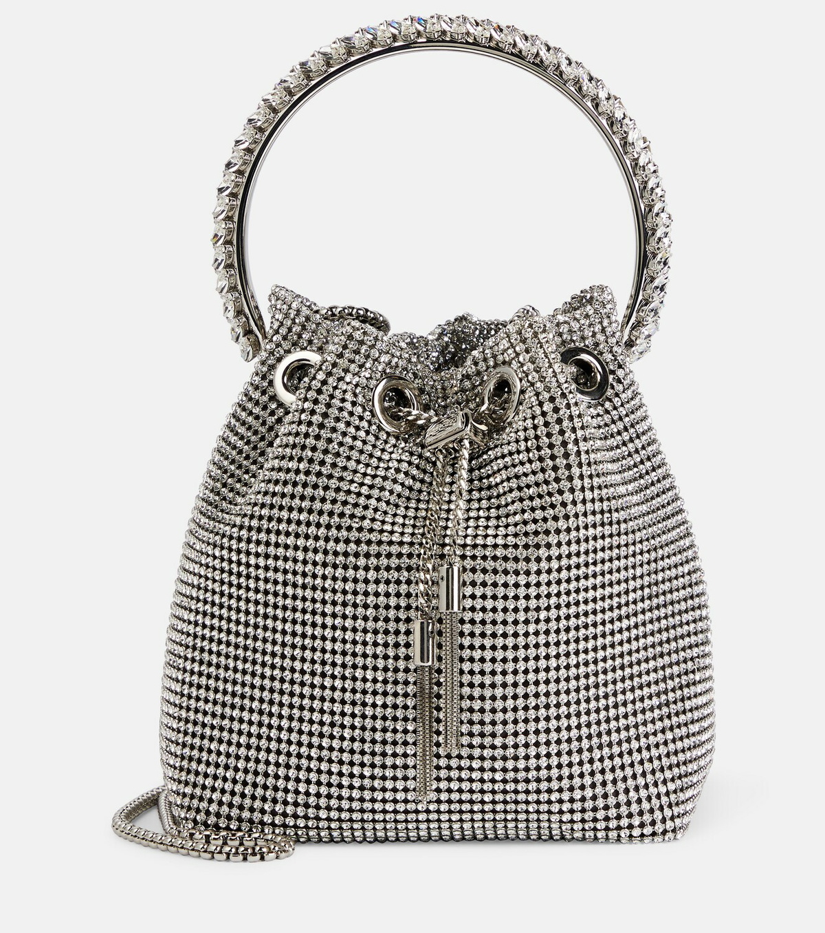 Jimmy Choo Bon Bon Crystal Embellished Bucket Bag Jimmy Choo