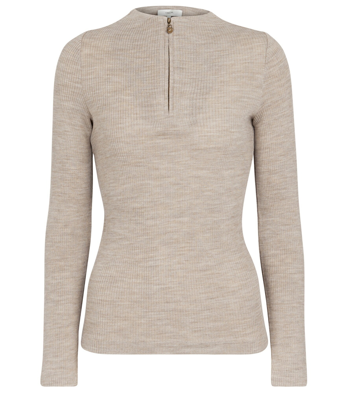 Vince Ribbed Knit Wool Blend Sweater Vince