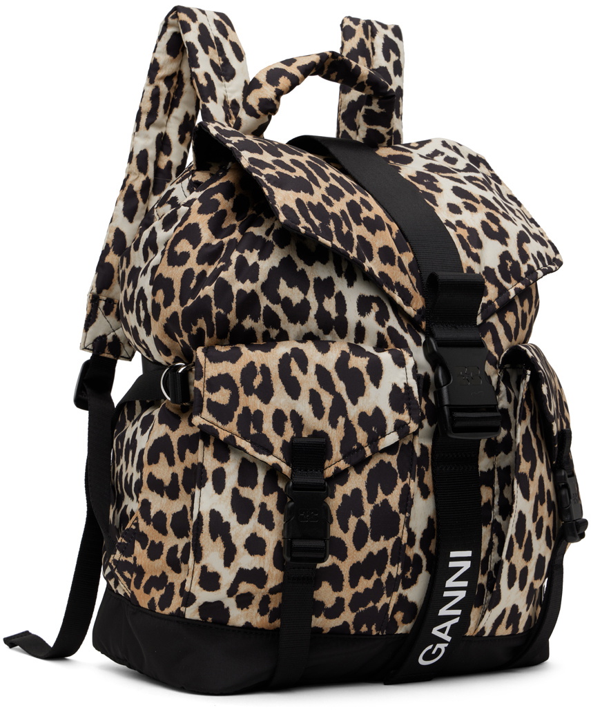 GANNI Beige Tech Backpack GANNI