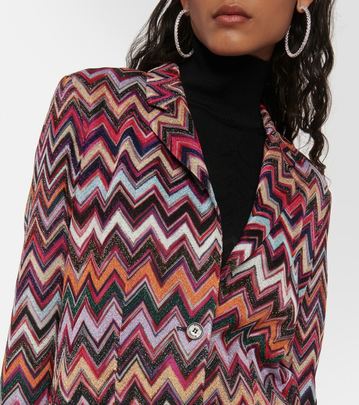 Missoni Zig Zag Single Breasted Blazer Missoni