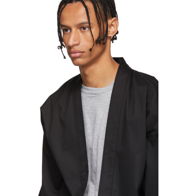 Naked And Famous Denim Ssense Exclusive Black Haori Shirt Naked And Famous Denim