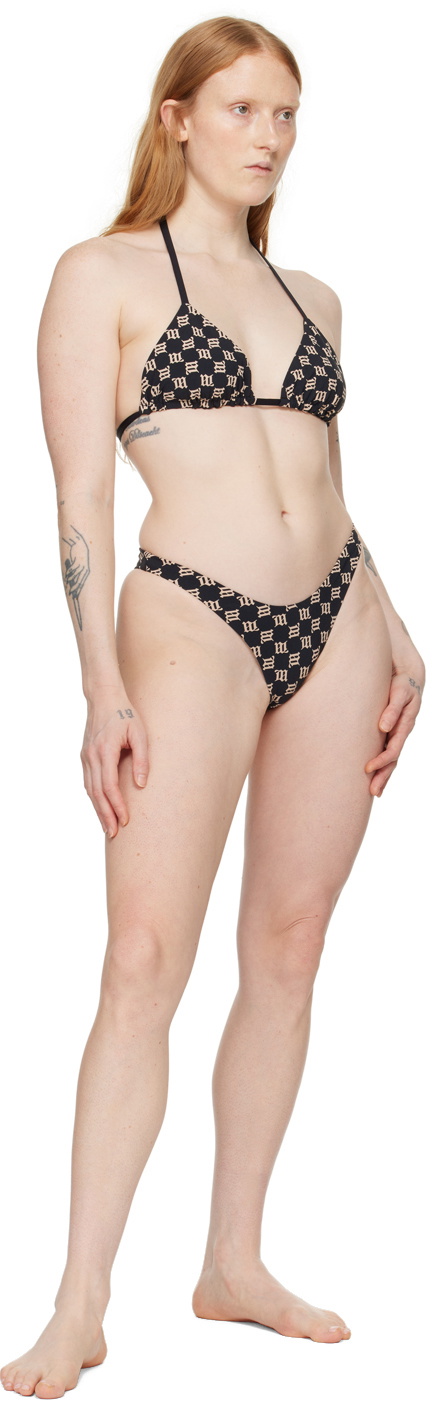 Misbhv Ssense Exclusive Black Monogram Bikini Bottom Misbhv