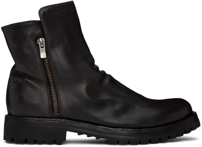 Officine Creative Black Ikonic Boots Officine Creative