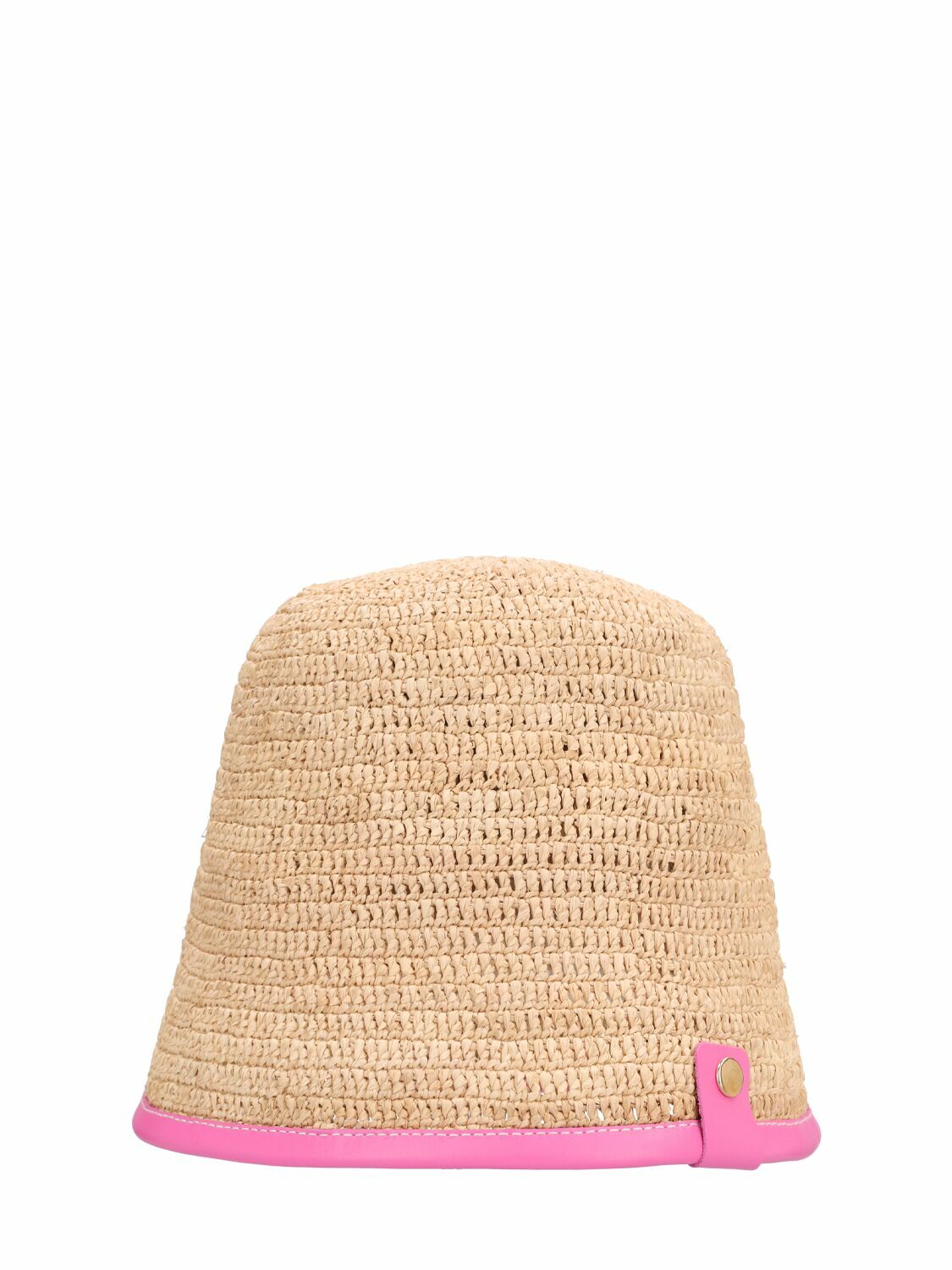 JACQUEMUS Le Bob Soli Raffia Bucket Hat Jacquemus