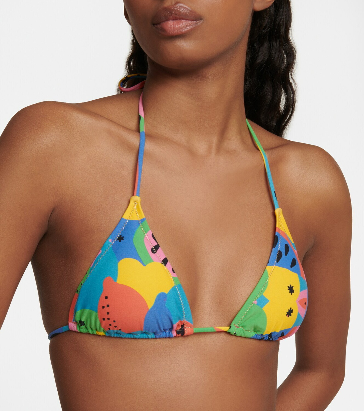 Reina Olga Susan Printed Triangle Bikini Top Reina Olga