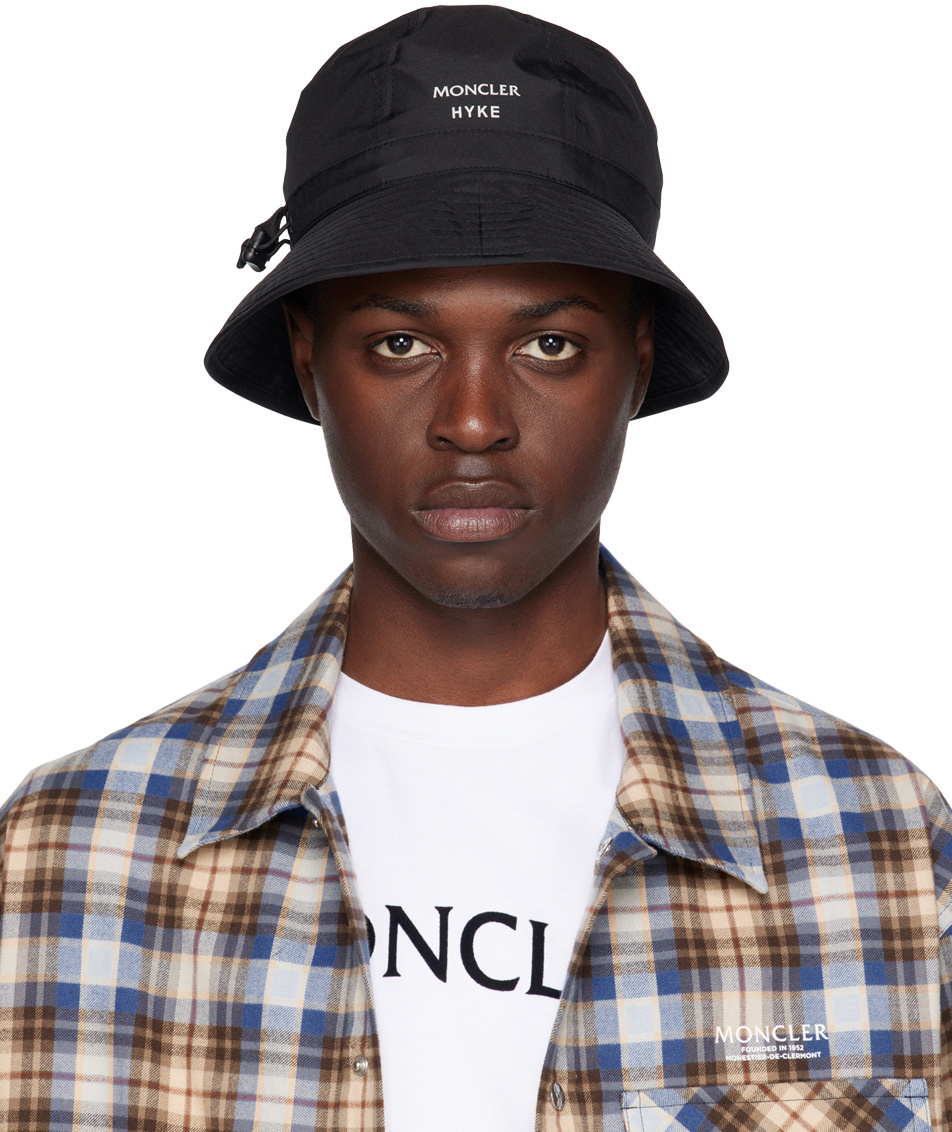 Moncler Genius 4 Moncler HYKE Black Bucket Hat Moncler Genius