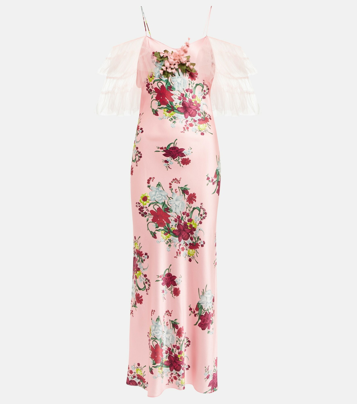 Rodarte Embellished Floral Maxi Dress Rodarte