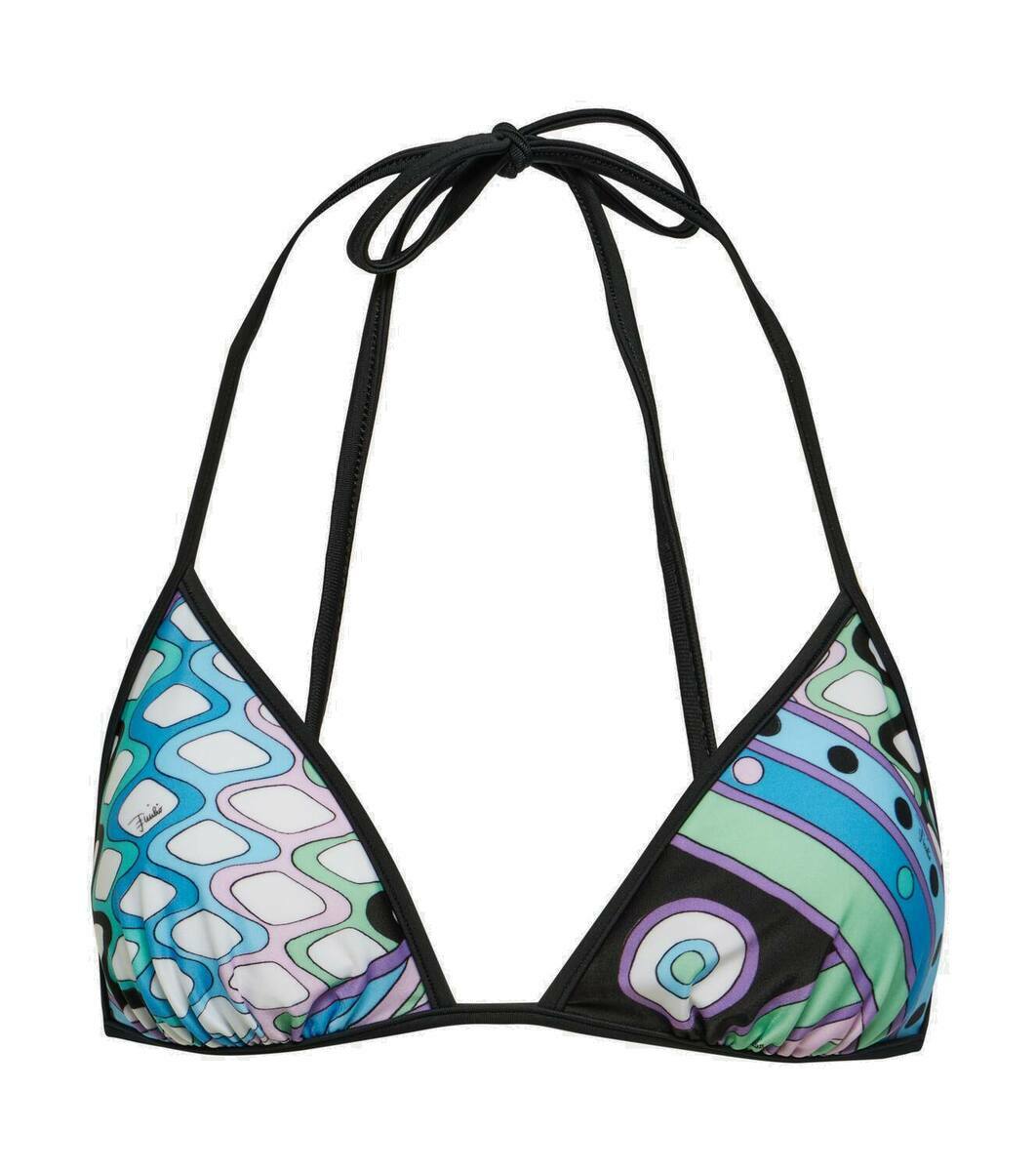 Pucci Vivara Triangle Bikini Top Emilio Pucci