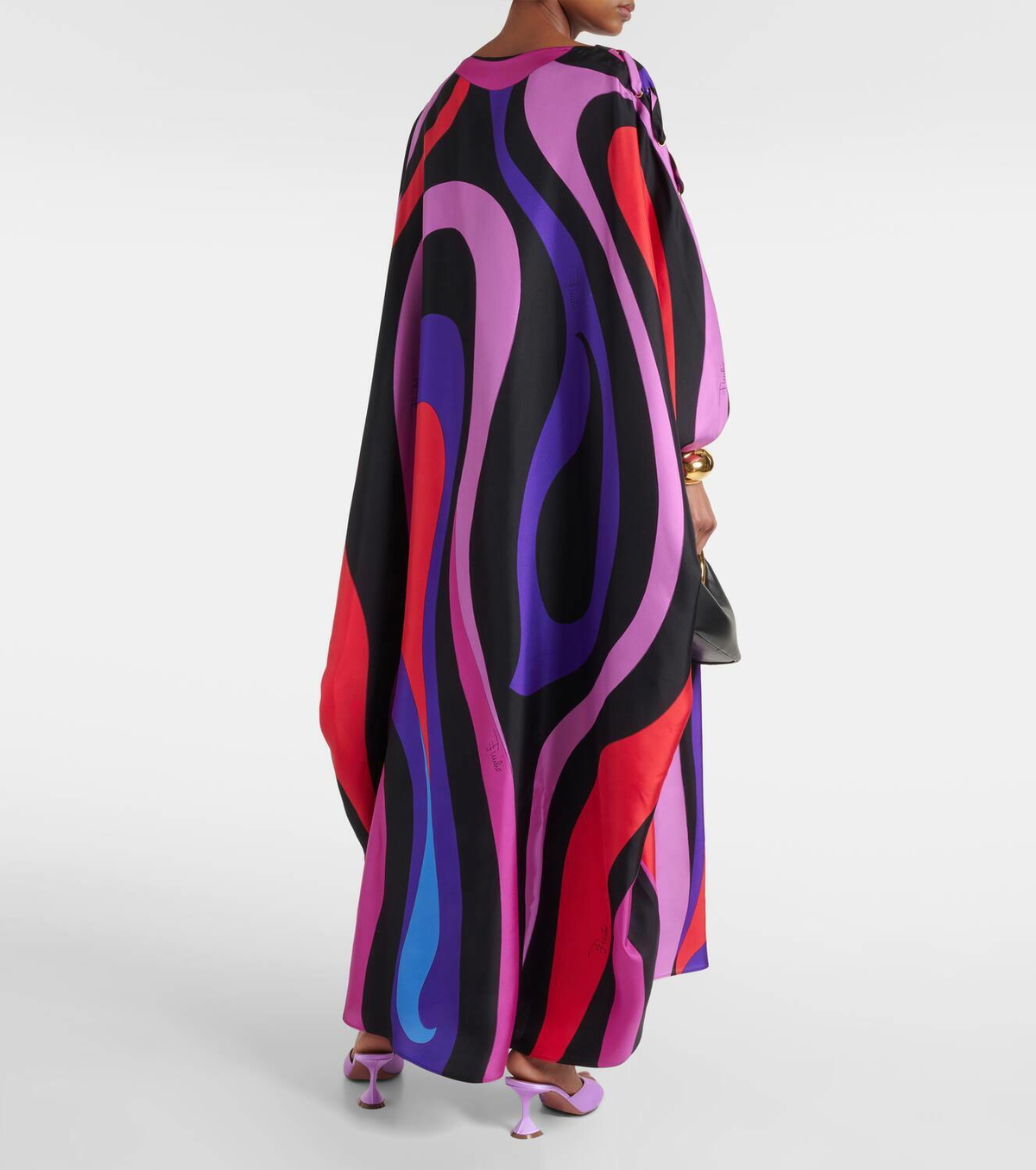 Pucci Marmo Print Silk Twill Kaftan Emilio Pucci