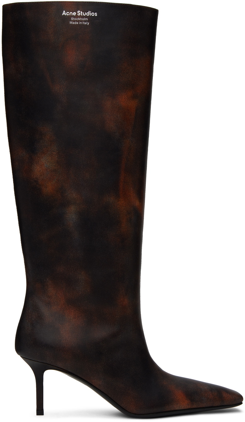 Acne Studios Brown Leather Boots Acne Studios