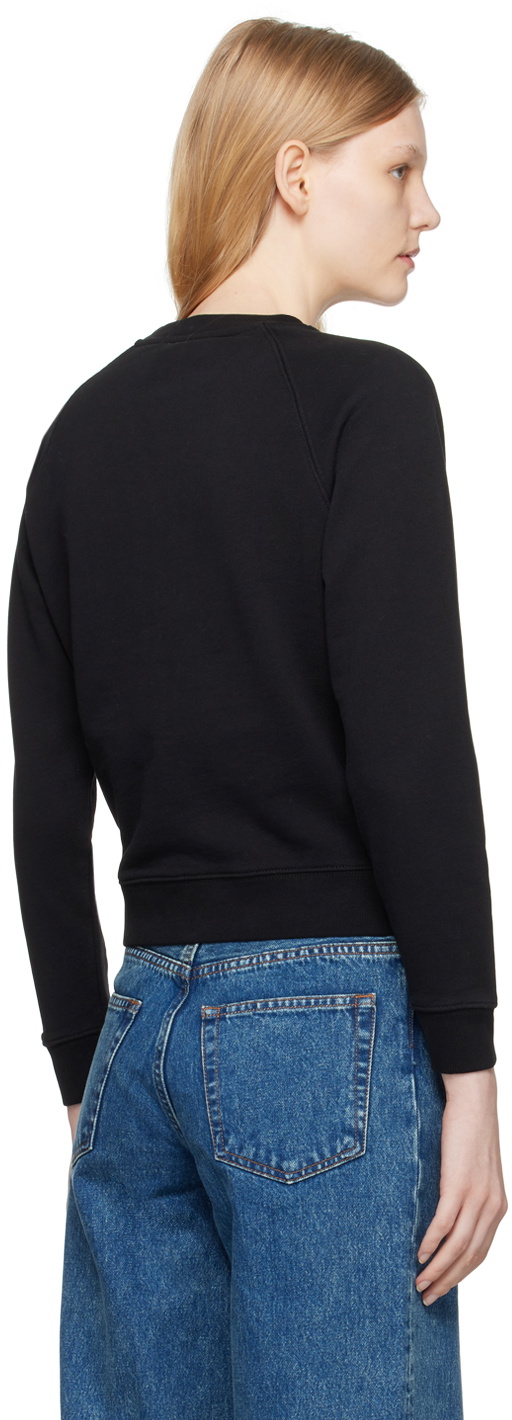 Maison Kitsun Black Palais Royal Sweatshirt Maison Kitsune