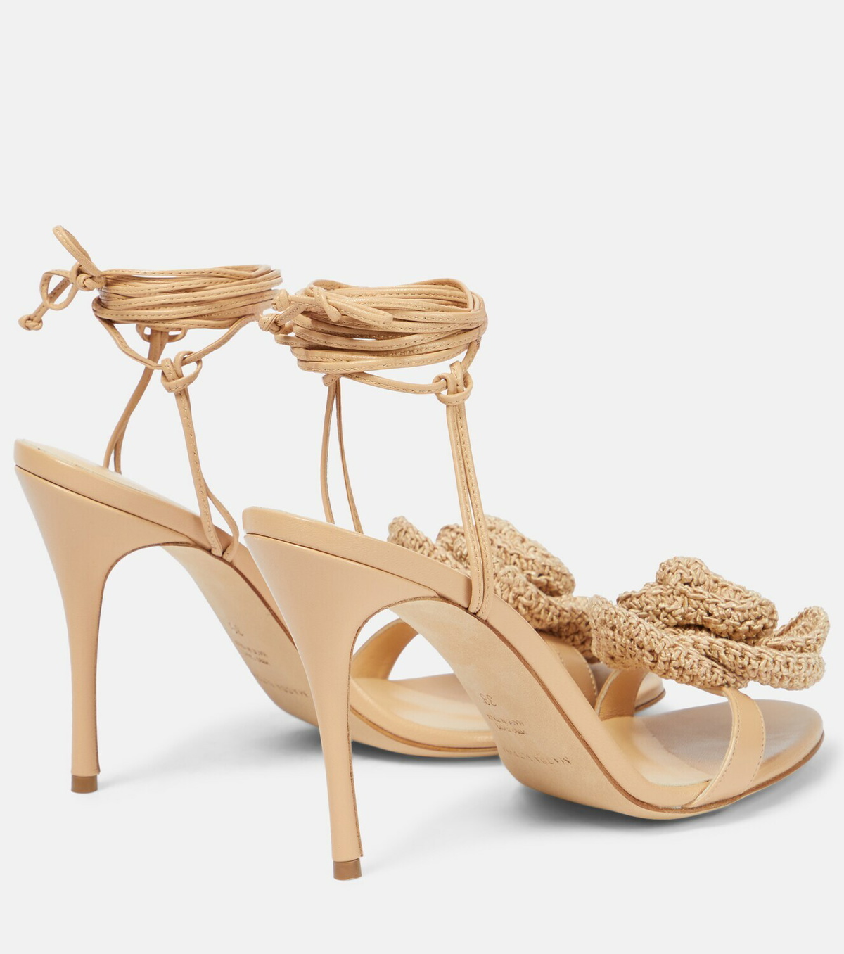 Magda Butrym Crochet And Leather Sandals Magda Butrym