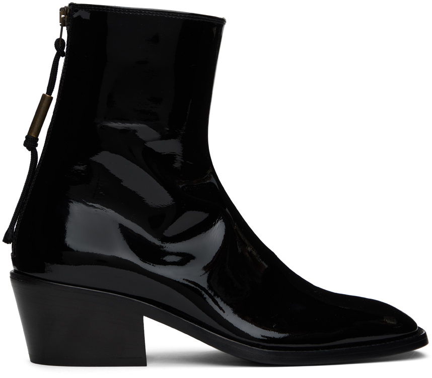 Acne Studios Black Patent Boots Acne Studios