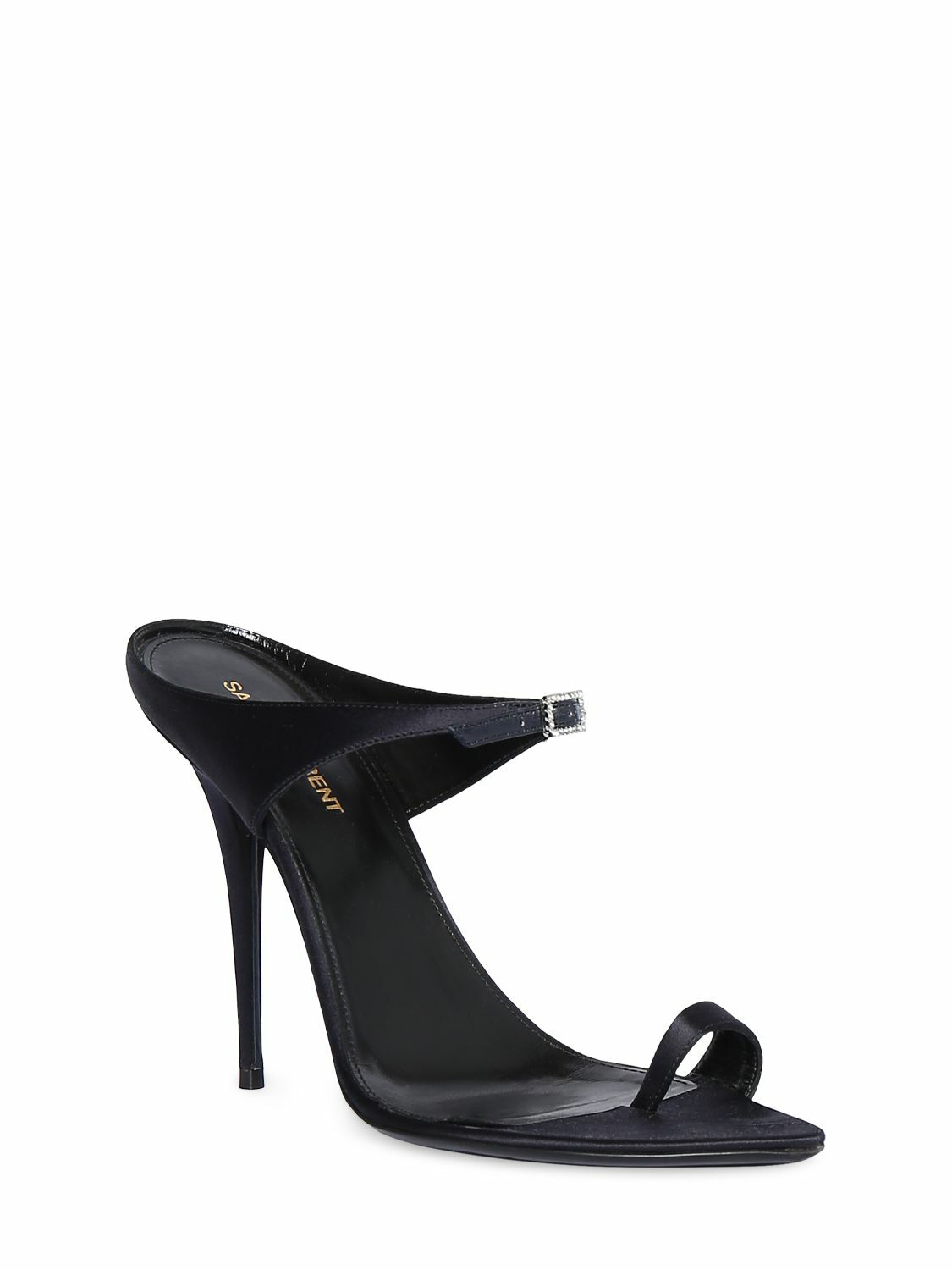 guaranteed SAINT LAURENT 110mm Dive Satin Mule Sandals Saint Laurent