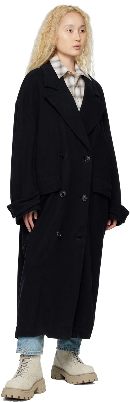 Amiri Black Double Breasted Coat Amiri