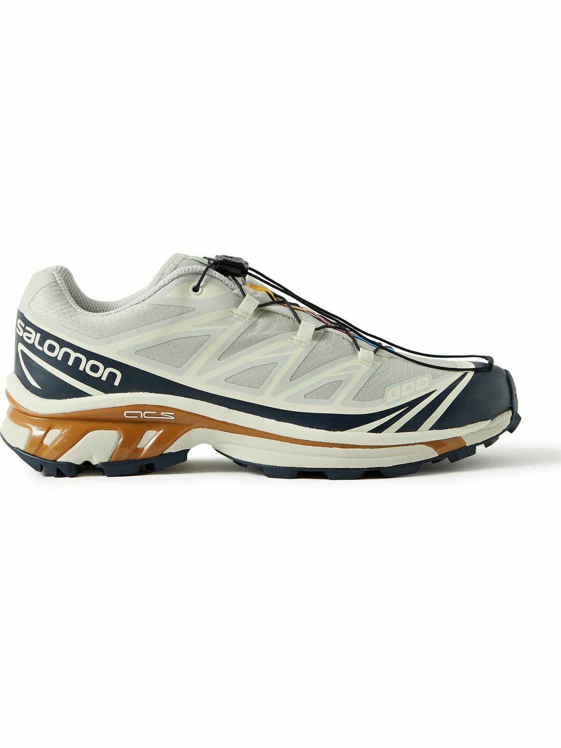 Salomon Xt Advanced Rubber Trimmed Mesh Sneakers Gray Salomon