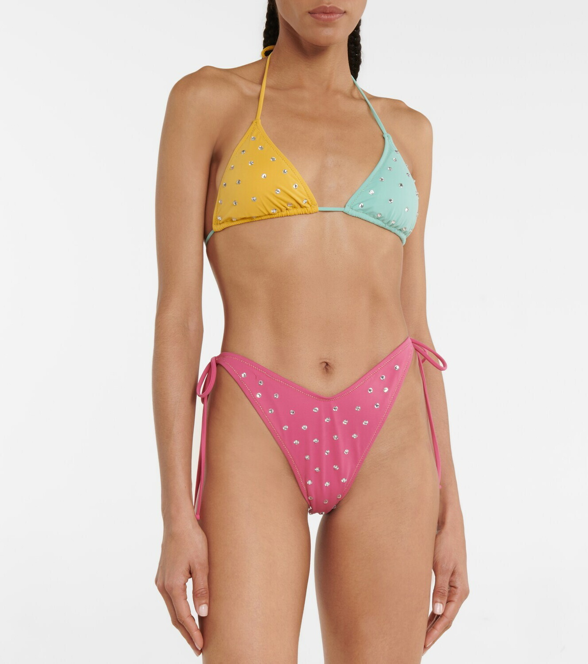 Reina Olga Susan Embellished Bikini Bottoms Reina Olga