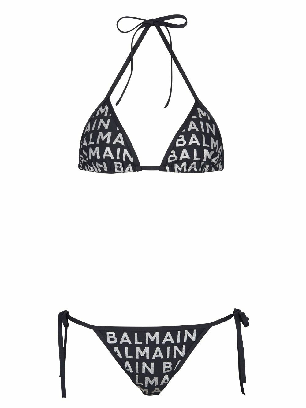 Balmain Glittered Triangle Bikini Set Balmain