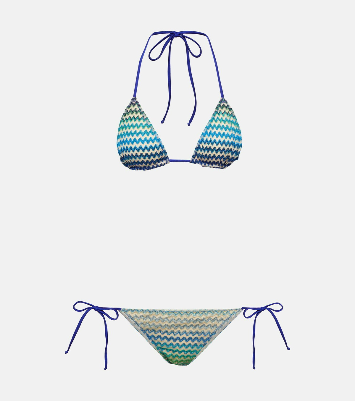 Missoni Mare Zig Zag Triangle Low Rise Bikini Missoni Mare