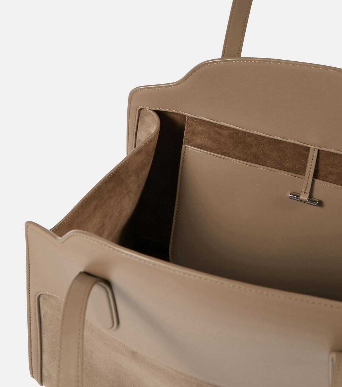 Loro Piana Sesia XL Suede And Leather Tote Loro Piana