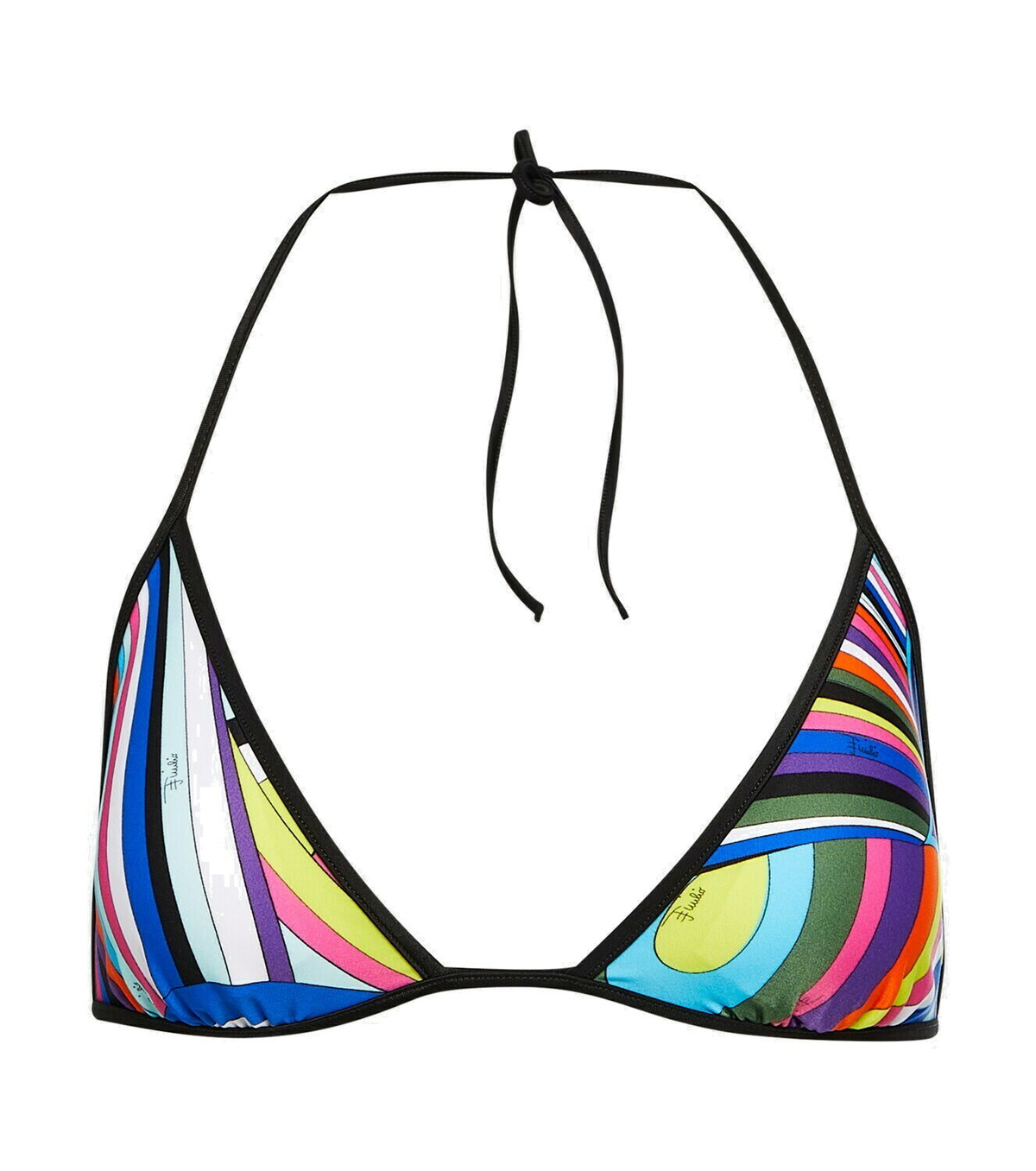 Pucci Printed Triangle Bikini Top Emilio Pucci