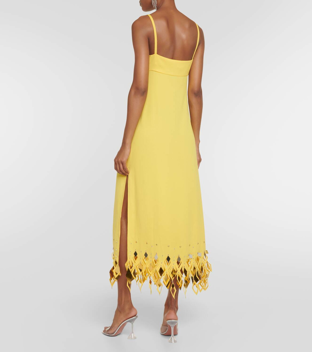 Rabanne Embellished crêpe midi dress Paco Rabanne