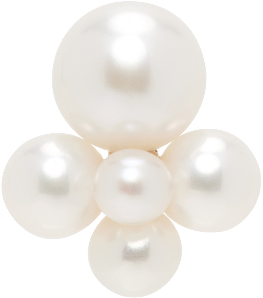 Sophie Bille Brahe White Thyra Single Earring Sophie Bille Brahe