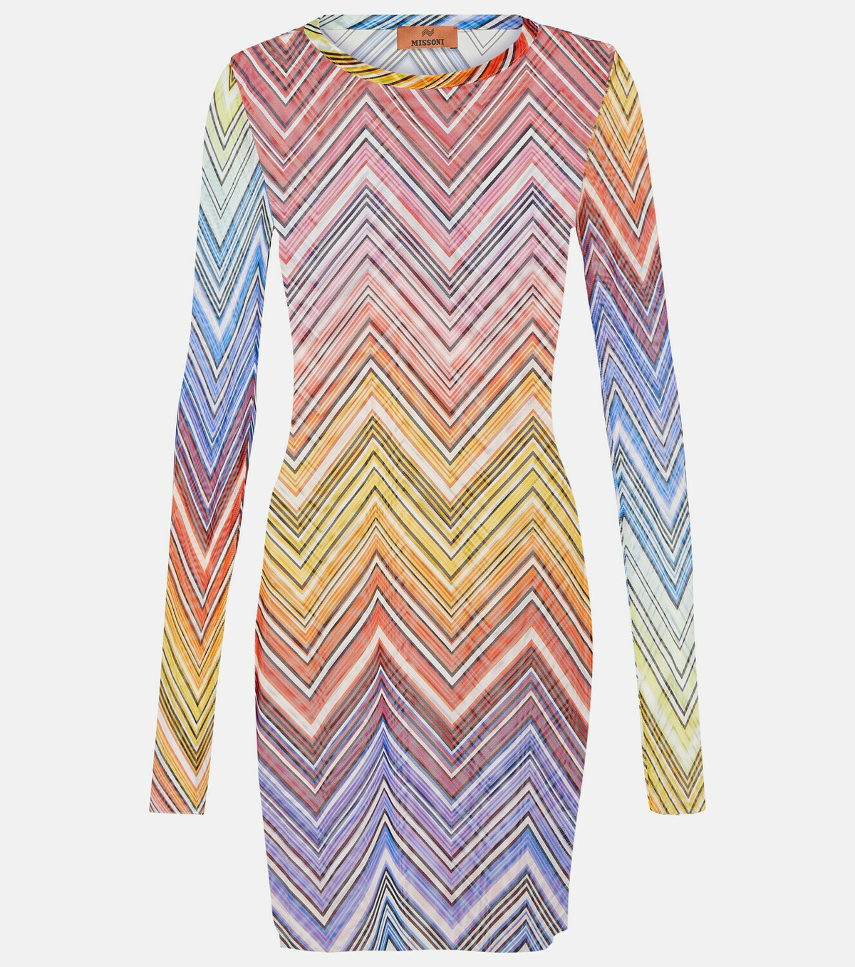 Missoni Mare Zig Zag Tulle Minidress Missoni Mare