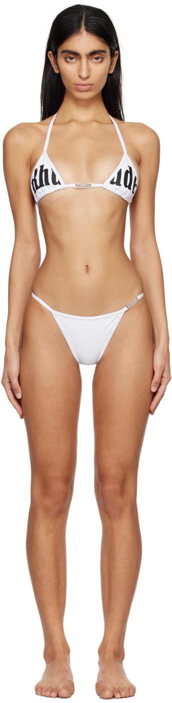 Rhude SSENSE Exclusive White Tropez Bikini Rhude