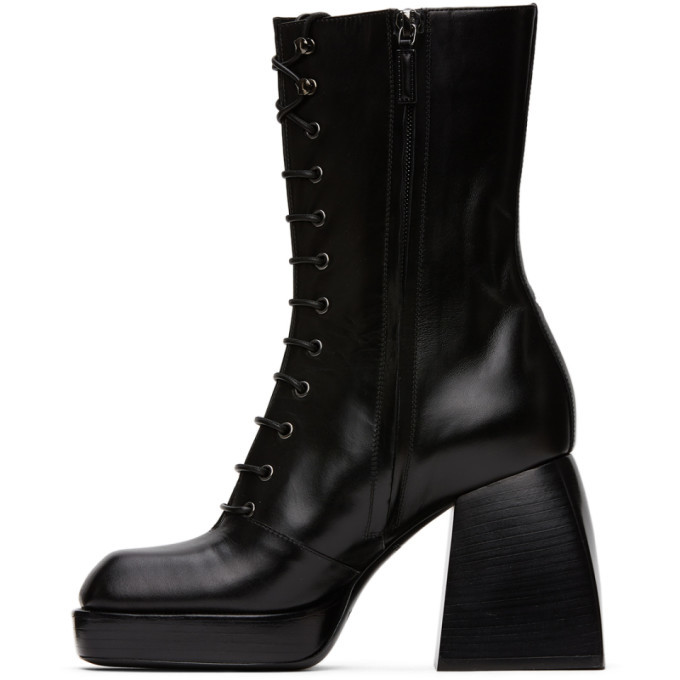 Nodaleto Black Bulla Lace Up Boots