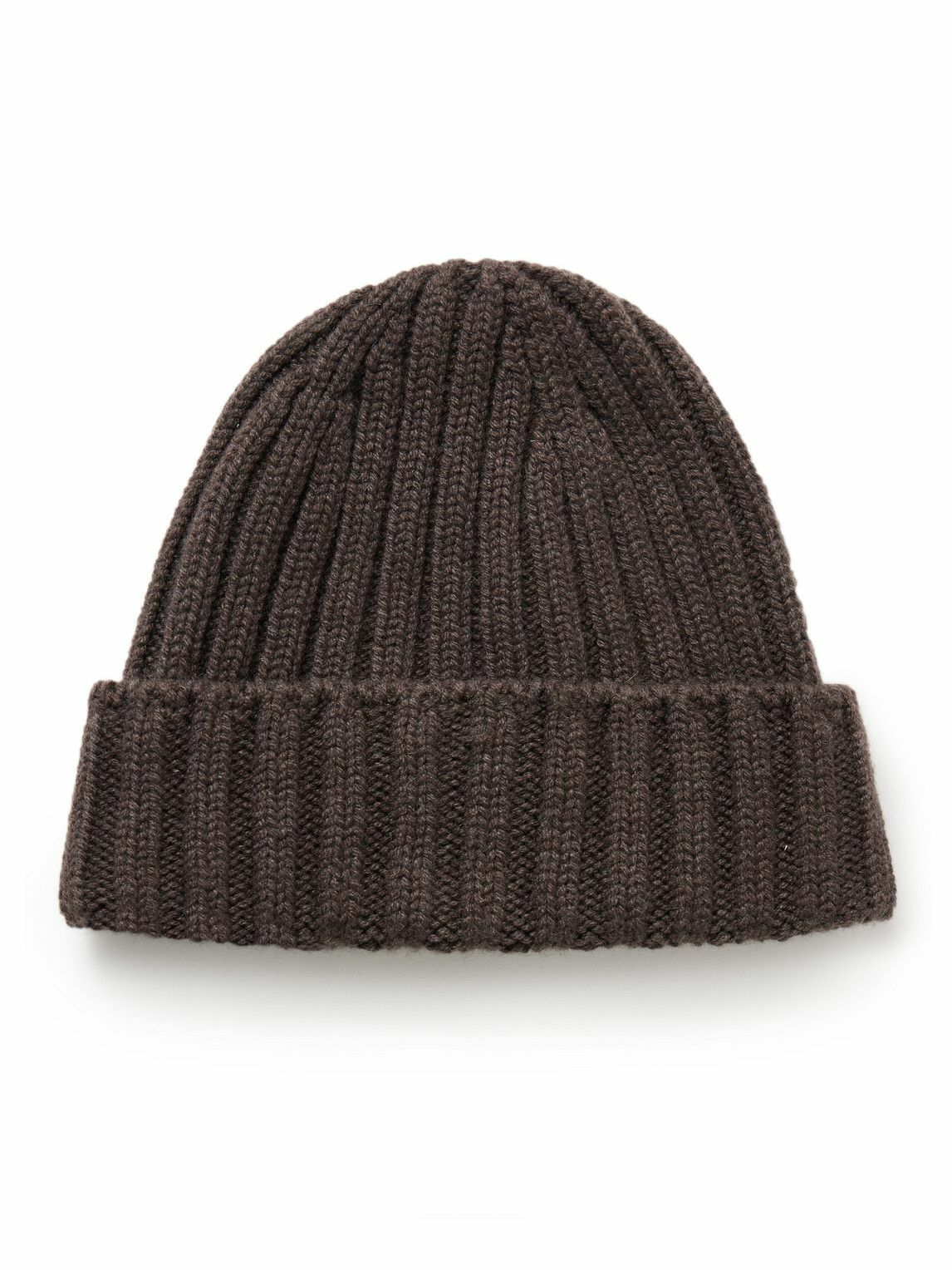 Brunello Cucinelli Ribbed Cashmere Beanie Brown Brunello Cucinelli