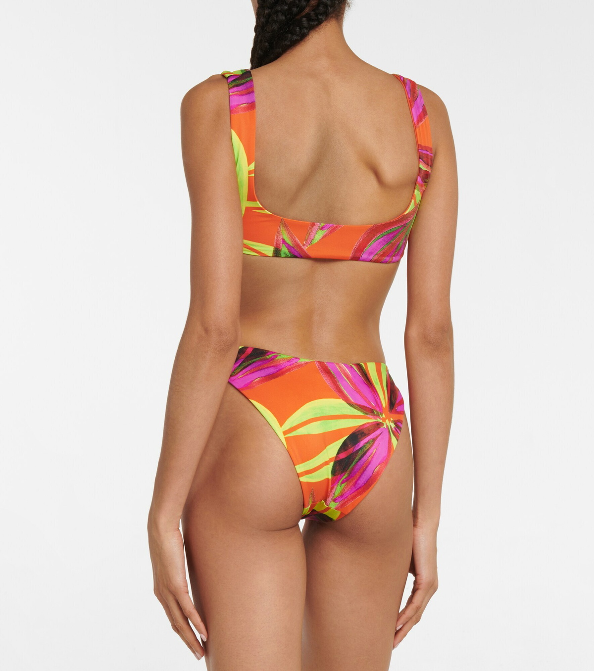 Louisa Ballou Scoop Printed Bikini Top Louisa Ballou