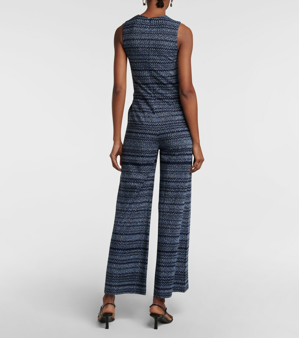 Missoni Zig zag knit lamé jumpsuit Missoni