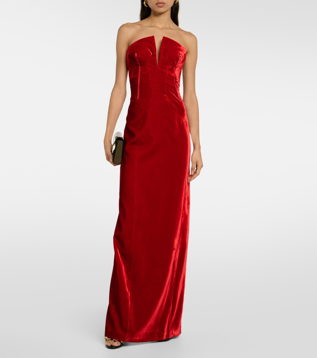 Tom Ford Strapless Velvet Gown Tom Ford