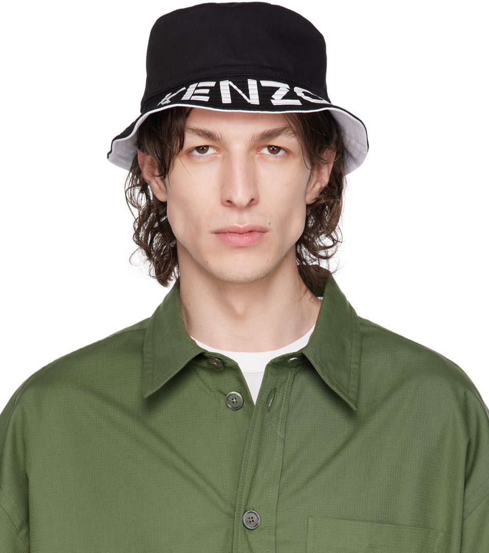 Kenzo Reversible Black Kenzo Paris Kenzo Graphy Bucket Hat Kenzo