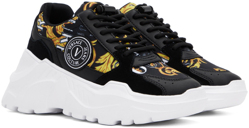 Versace Jeans Couture Black Speedtrack Sneakers Versace