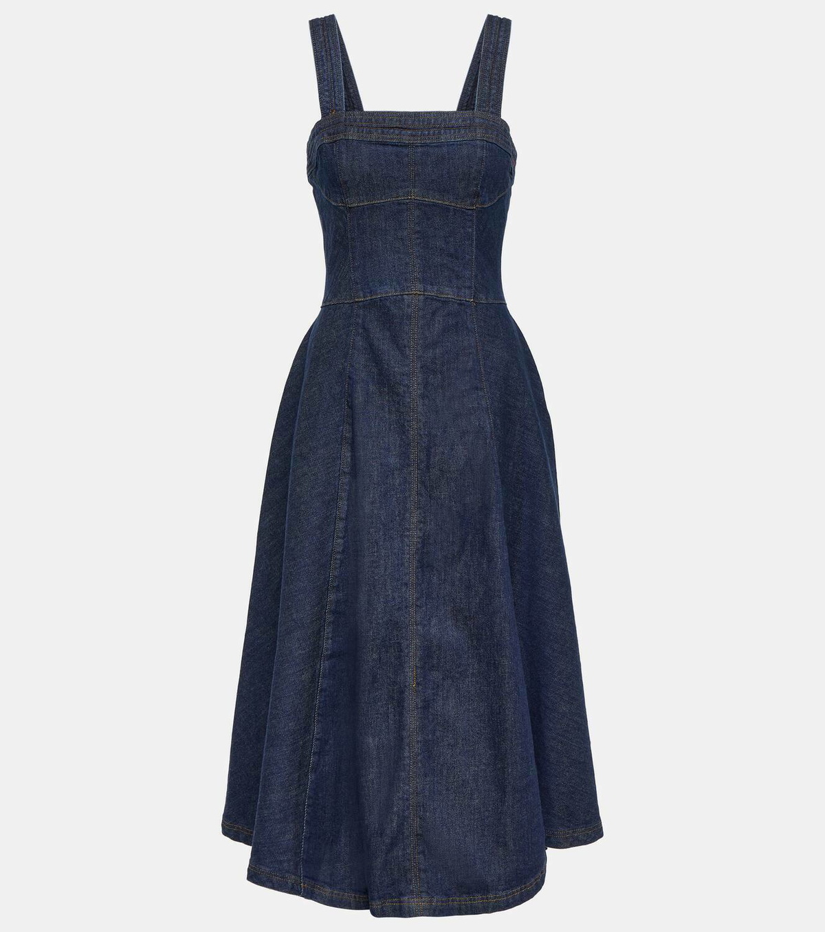 Simkhai Cici Denim Midi Dress Simkhai