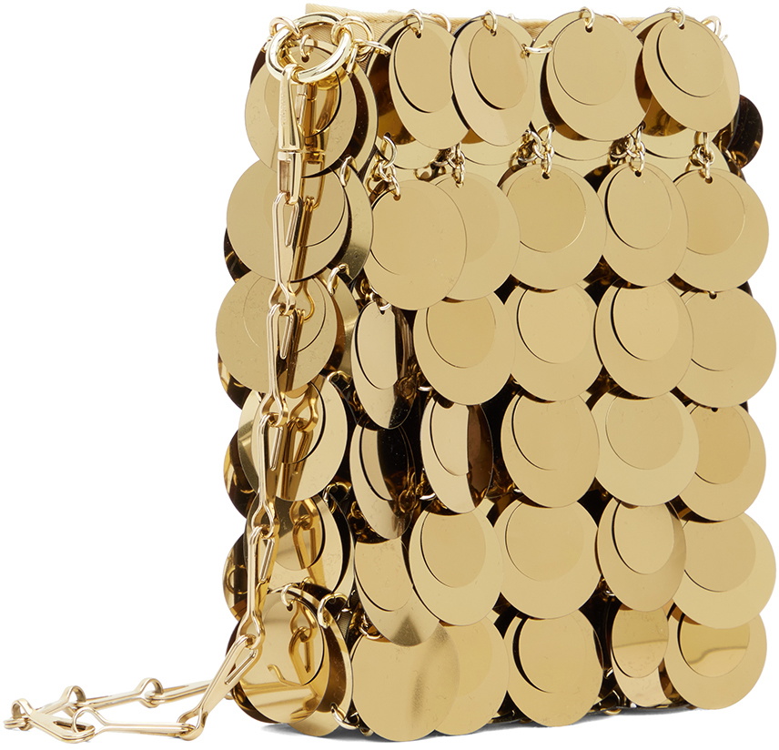 Rabanne Gold Mini Sparkle Discs Bag Paco Rabanne