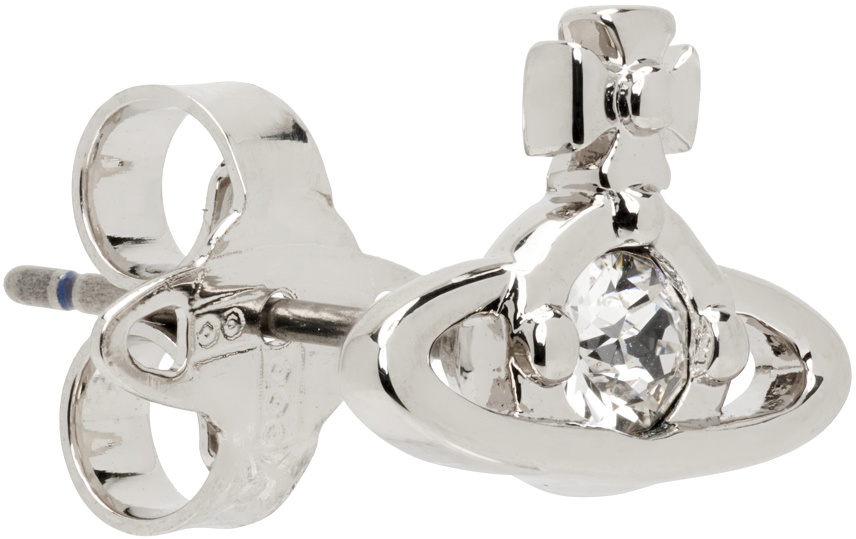 Vivienne Westwood Silver Nano Solitaire Single Earring Vivienne Westwood