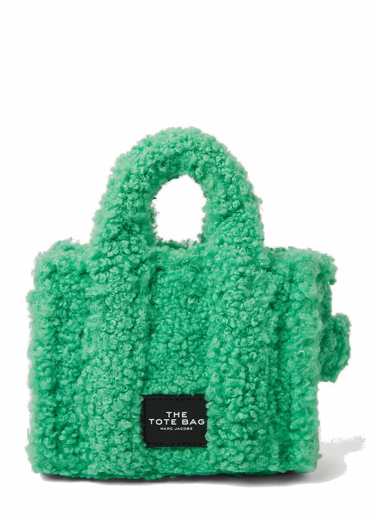 Fluffy Micro Tote Bag In Green Marc Jacobs