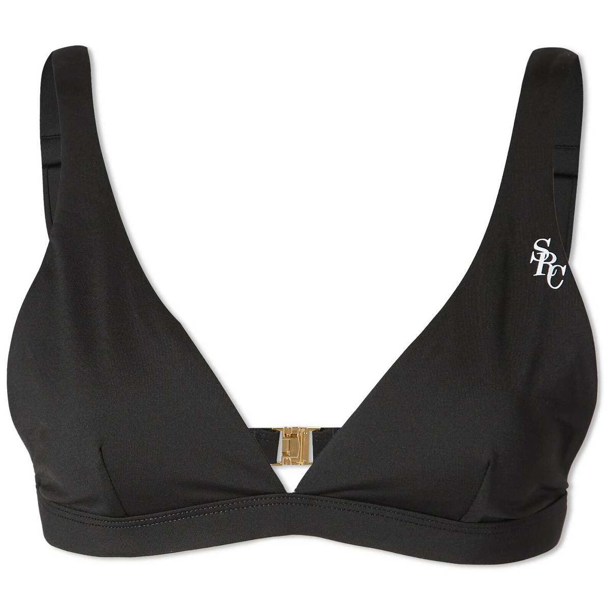 Sporty Rich Women S Romy Bikini Top In Noir Sporty Rich